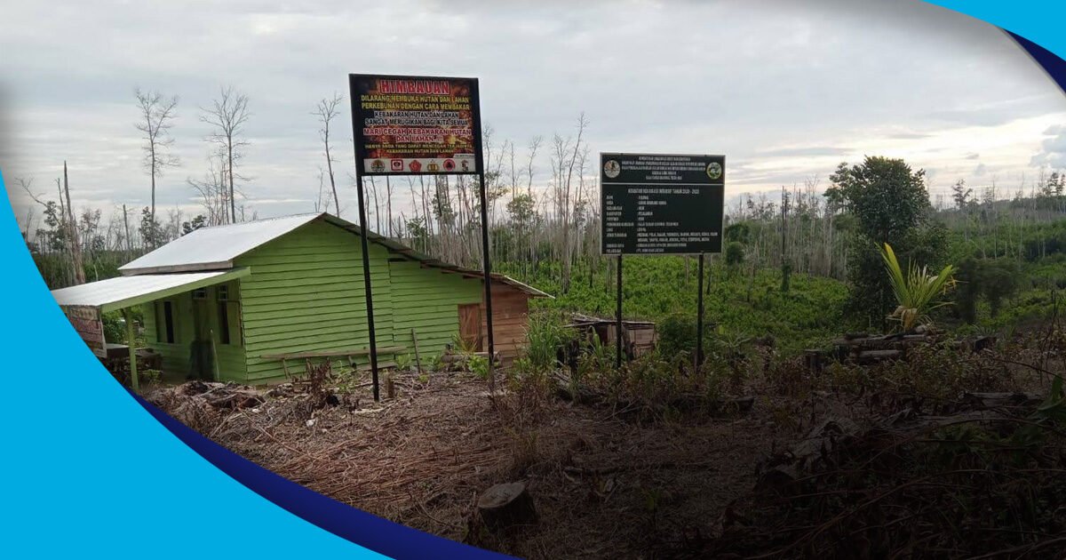 Salah satu kawasan TNTN yang dihuni masyarakat